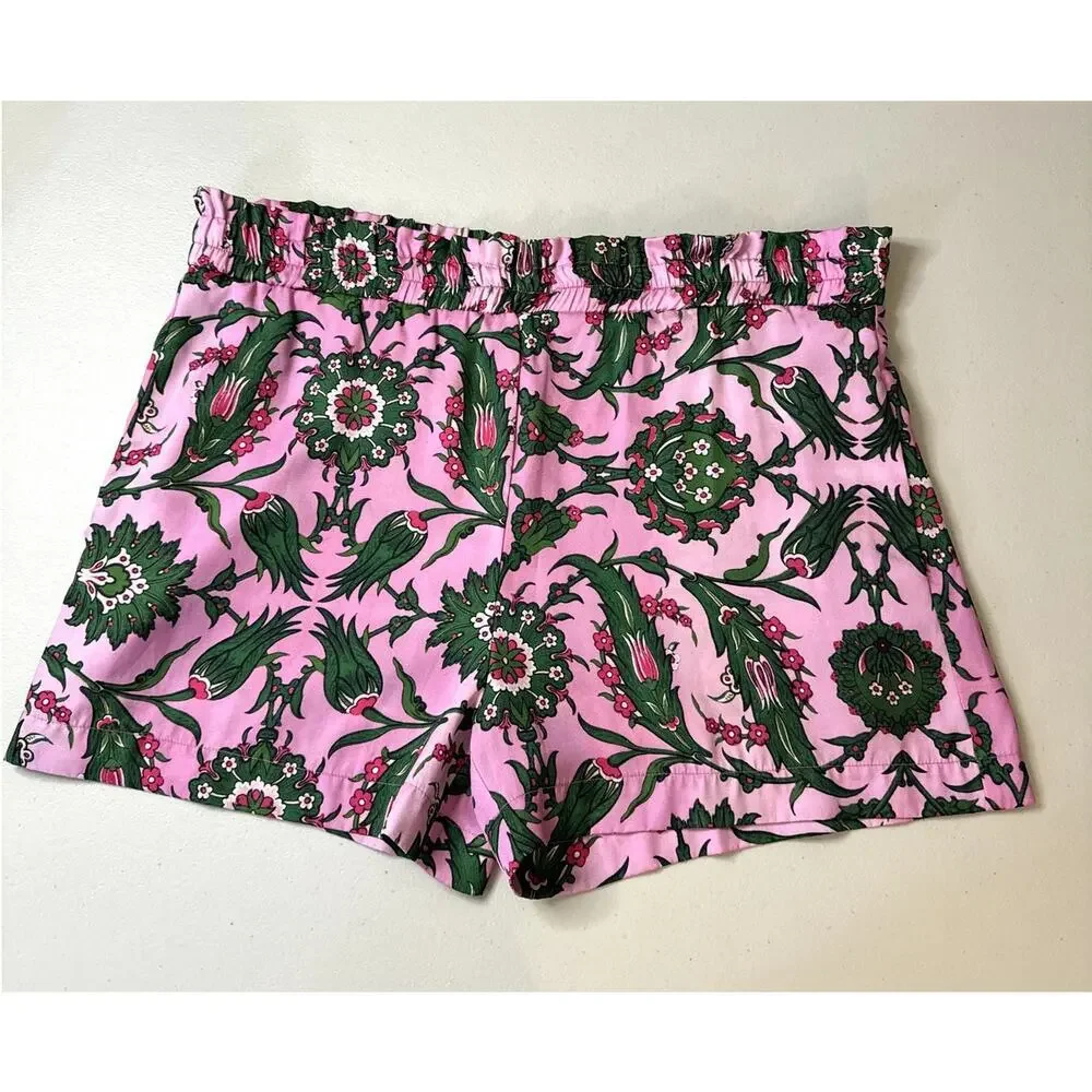 DELFI Collective Maya Shorts Size Small Women's Pink and Green - Picture 2 of 4